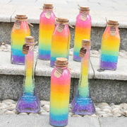 彩虹瓶满儿童diy星空泡，大珠荧光七彩玻璃，许愿漂流瓶手工制作