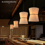 日式布艺吊灯铁艺极简风复古个性，饭厅灯具氛围，感艺术创意餐厅灯具