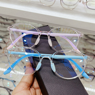 韩版tr儿童眼镜框男女，中小学生硅胶防滑鼻托可配近视远视散光眼镜