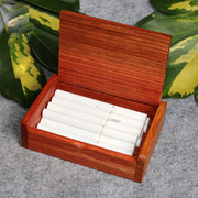 红木盒子缅甸花梨木大果紫檀，实木木质烟盒名片盒收纳盒