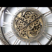 欧式金属复古齿轮挂钟客厅装饰创意挂墙时钟个性指针石英钟表