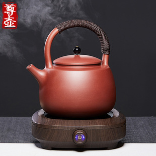 宜兴紫砂烧茶壶家用提梁煮茶烧水壶电陶炉煮水蒸茶器电热茶炉茶具