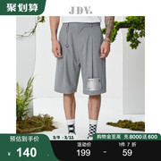 JDV男装商场同款夏季个性灰色时尚短裤潮裤子百搭休闲裤