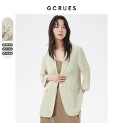 gcrues西装外套女夏季薄款2023秋季高级感气质显瘦小个子西服