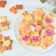 日本COTTA情人节抱抱熊配件卡通饼干模具创意家用diy烘焙工具