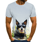 animaldigitalprintshort-sleevedt-shirt动物，数码印花男t恤