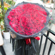 情人节红粉玫瑰花束礼盒，生日鲜花速递成都同城，温州上海北京送花店