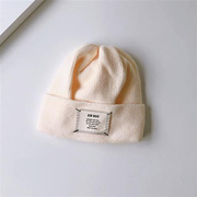 儿童帽子秋冬季男童毛线，帽帅气男孩，针织帽堆堆帽冬天2022