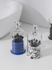 陶瓷牙签盒家用客厅浴室创意便携式棉签筒简约高档牙线收纳罐