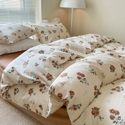 法式浪漫全棉被套单件纯棉，宿舍单人双人，150×200×230cm被罩枕套
