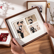 结婚照相框摆台照片定制打印加框做成婚纱照周年情侣纪念相片挂墙