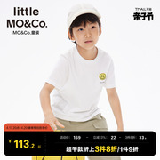 little moco童装夏装半袖男童女童闪电印花纯棉短袖T恤儿童上衣