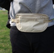 户外跑步旅行超薄贴身隐形腰 户外证件包 运动腰包防盗护照包