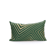 绿色系豆沙绿绒布抱枕靠垫 绿色刺绣腰枕样板房床品装饰抱枕沙发