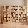全实木自由组合书架置物架落面满墙多层收纳家用书柜一体整墙