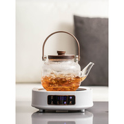 玻璃蒸煮茶壶电陶炉加热烧水水茶道用小型围炉，煮茶壶煮茶器煮茶炉