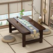 飘窗小桌子折叠炕桌家用实木榻榻米桌子小茶几床上学习矮桌飘窗桌