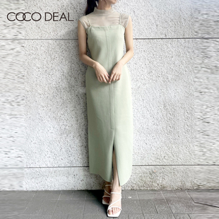COCO DEAL弹力针织宽松直筒可调节背带连衣裙吊带裙女72535506