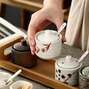 日式调料罐佐料瓶陶瓷调料盒套装创意厨房用具油盐小罐家用调料瓶