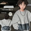 2023冬季韩版童装潮范百搭洋气街头休闲儿童印花保暖加绒卫衣