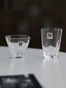 日本进口月夜野工房玻璃酒杯，创意不规则透明清酒杯，白酒杯(白酒杯)酒具