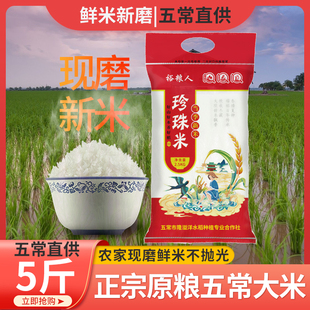2024年新五常(新五常)香米，5斤2.5kg正宗农家自产东北大米产地圆粒
