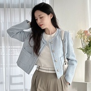 韩国mixxo24ss红人，款小香风圆领短外套，3色入miwjke301g