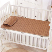 多尺寸可夏季宝宝儿童藤席婴儿床凉席幼儿园午睡可折叠软席子
