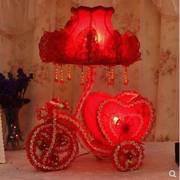 婚房床头灯结婚用长命灯送朋友，新婚礼物喜庆实用红色一对卧室台。