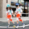 中大儿童篮球服男女套装幼儿六一表演出服假两件定制训练球衣