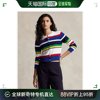 日本直邮Polo Ralph Lauren 女士条纹纯棉腰长款开衫 WMPOSWENDW2