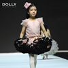 荷兰Dolly女童T恤夏装网纱甜美公主风短袖童装上衣纯色收腰半袖