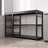 餐柜厨房置物架不锈钢整体橱柜现代简约落地储物家用多功能收纳柜