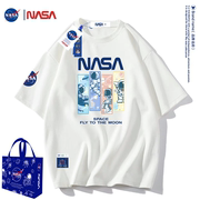 NASA联名t恤男纯棉ins百搭情侣装学生夏季美式潮牌印花短袖