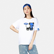 hipanda你好熊猫设计潮牌夏季女款熊猫涂颜料，印花短袖t恤
