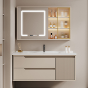 浴室柜组合现代简约卫生间轻奢智能，一体盆洗手脸盆柜洗漱台定制