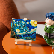立体浮雕DIY数字油画梵高向日葵手绘画丙烯R情人节桌面摆件
