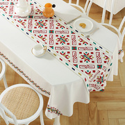 桌布防水防油免洗椭圆餐桌布pvc塑料布艺茶几桌垫台布北欧风
