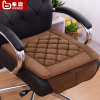 布兜冬季棉椅垫办公室坐垫，加厚电脑老板椅棉坐垫带前遮挡兜椅子垫