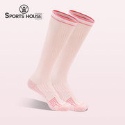 Sport's House女士春夏长筒跳绳运动袜瑜伽跑步肌能压缩袜瘦腿袜