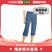 style&co.娇小女式斜纹直筒七分裤-studiodenim美国奥莱