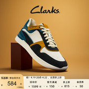clarks其乐男士春夏休闲鞋，简约复古潮流，运动跑鞋时尚撞色低帮鞋
