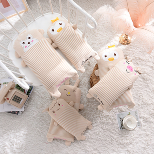 儿童枕头卡通纯棉枕套0-1-3-6岁小孩，加长枕芯宝宝玩具抱枕午睡枕
