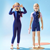 儿童保暖连体游泳衣2.5mm加厚男童女孩中小童，防晒浮潜长袖潜水服