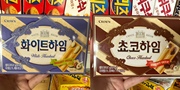 韩国进口克丽安crown奶油巧克力榛子，夹心饼干网红威化零食品