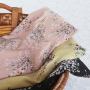 品质雪纺夏季连衣裙，印花雪纺布料服装面料，碎花雪纺纱料