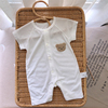 0一6月婴儿衣服夏季套装短袖，连体衣薄款男女宝宝纯棉爬服新生儿薄