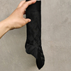 外贸出口的黑色丝袜男士，丝光棉薄透气袜吸汗，透气男绅士袜子长筒袜