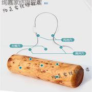 木枕头颈椎枕实木成人硬枕圆枕木头枕头绚嘉微修补宽8高7长30