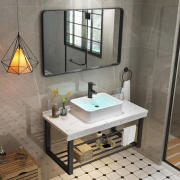 现代简约大理石支架洗手盆，柜组合北欧浴室柜卫生间洗漱台洗脸台池